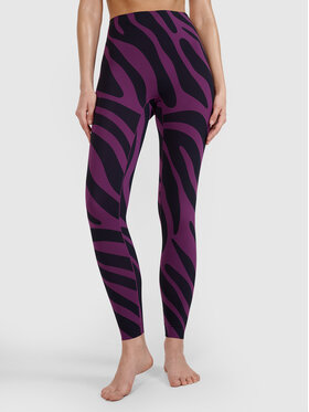 4F 4F Legginsy COMMON GROUND Fioletowy Slim Fit