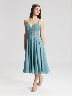 Hey Kyla Hey Kyla Kokteilinė suknelė 5AC106HK Mėlyna Slim Fit
