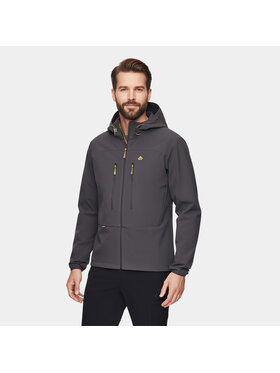Alpinus Alpinus Kurtka softshell Pourri Szary Slim Fit