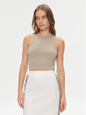 Guess Guess Top Edie V3GP19 K8RT2 Brązowy Slim Fit