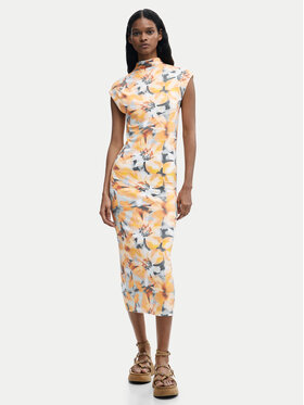 Desigual Desigual Sommerkleid Martha 26SWVK48 Gelb Slim Fit