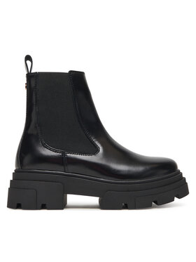 Tommy Hilfiger Tommy Hilfiger Bokacsizma Shiny FW0FW09042 Fekete
