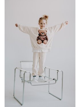 Bejbi Story Bejbi Story Bluza Bluza oversize Biscuit Teddy bez kaptura Écru Oversize