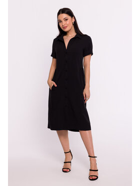 BeWear BeWear Košilové šaty B282 Černá Bella Fit