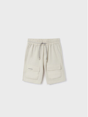 Mayoral Mayoral Pantaloncini di tessuto 6255 Écru