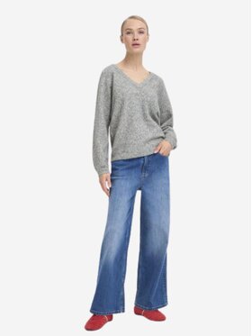 b.young b.young Πουλόβερ Maglia byomea vneck jumper Γκρι Regular Fit