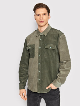 Brixton Brixton Πουκάμισο Bowery Corduroy 01264 Πράσινο Standard Fit