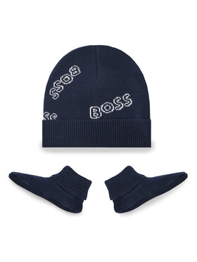 Boss Boss Ensemble bonnet et chaussettes J98386 Bleu marine