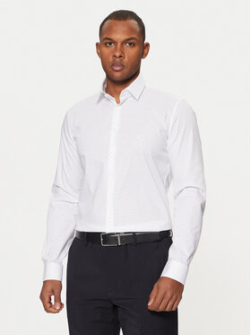 Calvin Klein Calvin Klein Koszula K10K113846 Biały Slim Fit
