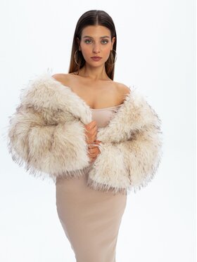 Nudyess Nudyess Futro Paradiso Écru Fitted Fit