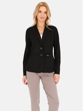 Perso Perso Kurtka przejściowa BLE241015F Czarny Regular Fit
