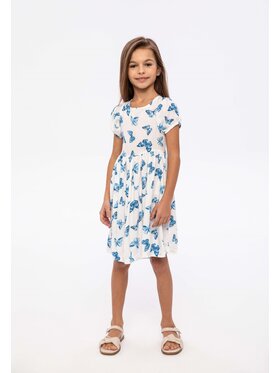 MINOTI MINOTI Sukienka letnia 14dress 40 Biały Regular Fit