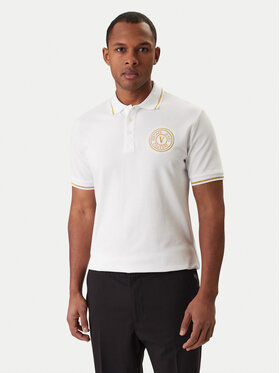 Versace Jeans Couture Versace Jeans Couture Polo särk 80GAGT03 CJ01T Valge Regular Fit