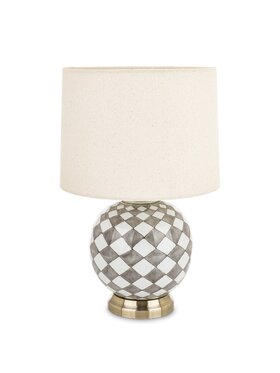 MIAhome MIAhome Lampka nocna ceramiczna LAVIA w kratkę Beżowy