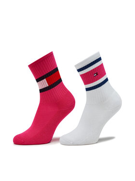 Tommy Hilfiger Tommy Hilfiger Zestaw 2 par wysokich skarpet dziecięcych 394020001 Kolorowy