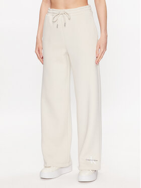Calvin Klein Jeans Calvin Klein Jeans Teplákové nohavice J20J221296 Écru Relaxed Fit