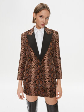 PINKO Pinko Marynarka Ginger 102481 A1EK Brązowy Regular Fit