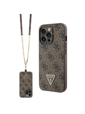 Guess Guess Etui na telefon iPhone 13 Pro Brązowy