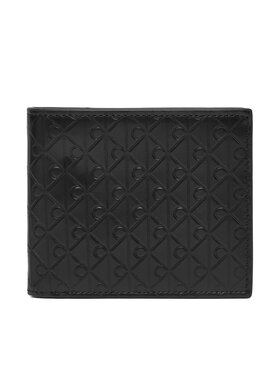 Calvin Klein Calvin Klein Puzdro na kreditné karty Embossed Emblem Billfold W/ Coin LV04D1129G Čierna