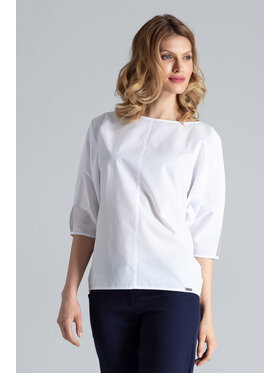 FIGL FIGL Halenka M563 Bílá Regular Fit