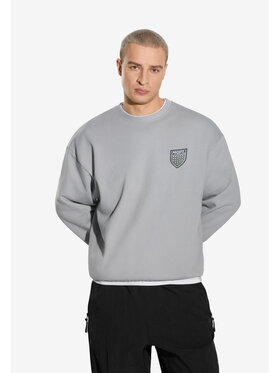 PROSTO. PROSTO. Bluza Shield Szary Oversize