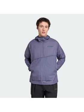 adidas adidas Kurtka anorak Terrex Xploric Fioletowy Loose Fit