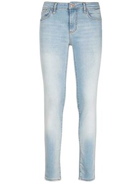 Armani Exchange Armani Exchange Kalhoty z materiálu 3RYJ69 Y3NYZ 1500 Modrá Skinny Fit