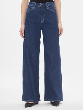 Calvin Klein Calvin Klein Teksad High Rise Wide - Mid Blue K20K206304 Tumesinine Relaxed Fit