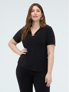 Fiorella Rubino Fiorella Rubino T-Shirt G06BL008980N033 Czarny Regular Fit