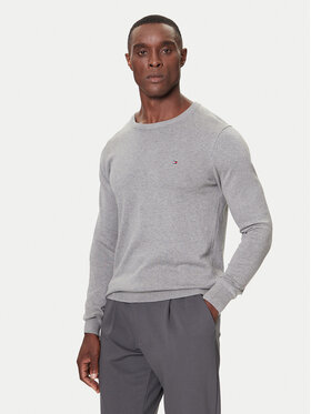 Tommy Hilfiger Tommy Hilfiger Sweter MW0MW14748 Szary Regular Fit