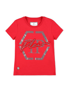 PHILIPP PLEIN PHILIPP PLEIN T-shirt 30402 Rosso Basic Fit