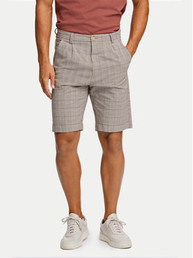 Lindbergh Lindbergh Pantalon scurți din material 30-505024 Bej Wide Fit