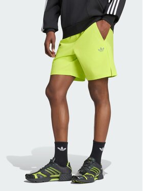 adidas adidas Szorty materiałowe 163192 Żółty Regular Fit