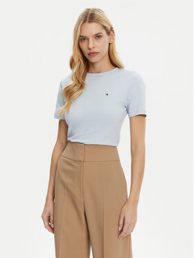 Tommy Hilfiger Tommy Hilfiger Marškinėliai New Cody WW0WW40587 Žydra Slim Fit