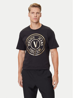 Versace Jeans Couture Versace Jeans Couture T-Shirt 79GAHT01 CJ00T Czarny Regular Fit
