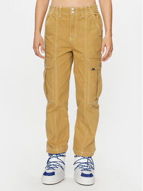 Vans Vans Auduma bikses Sidewalk Pant VN000GWNBYA1 Bēšs Loose Fit