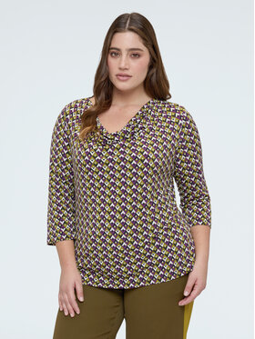 Fiorella Rubino Fiorella Rubino Bluzka G0ACL009159N0V9 Czarny Slim Fit