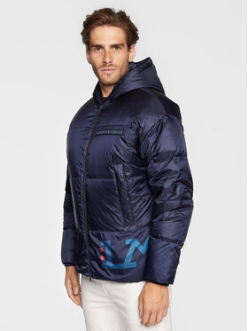 La Martina La Martina Daunenjacke UMO300 PA064 Dunkelblau Regular Fit