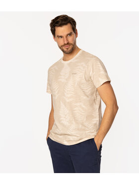 Lee Cooper Lee Cooper T-Shirt FERN 3170 Beżowy Regular Fit