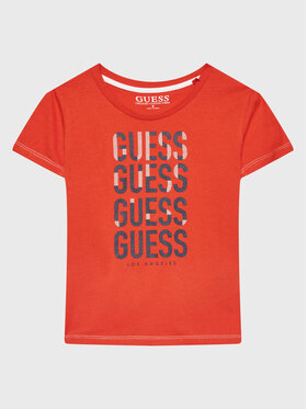 Guess Guess T-Shirt N2BI13 I3Z11 Pomarańczowy Regular Fit
