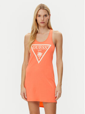 Guess Guess Rochie de zi E3GP03 JA914 Portocaliu Regular Fit