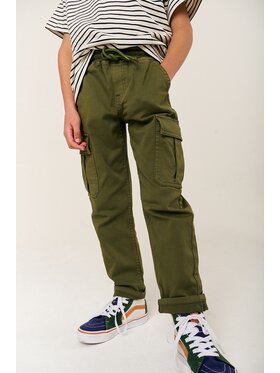Tumble 'N Dry Tumble 'N Dry Spodnie materiałowe TUMBLE Zielony Regular Fit