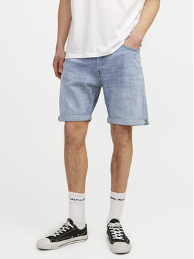 Jack&Jones Jack&Jones Pantaloni scurți de blugi Chris 12249095 Albastru Relaxed Fit