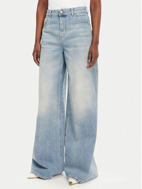 TWINSET TWINSET Blugi 251TT2260 Albastru Wide Leg