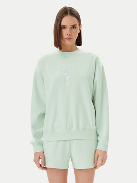 Guess Guess Bluza V5RQ12 KC3D2 Zielony Regular Fit