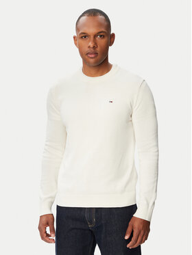 Tommy Jeans Tommy Jeans Džemper Essential DM0DM22853 Bijela Slim Fit