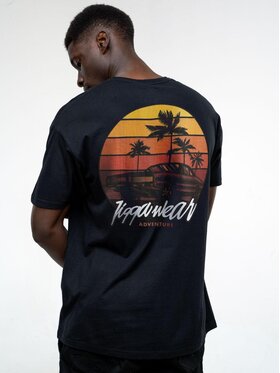 Jigga Wear Jigga Wear T-Shirt Koszulka Z Krótkim Rękawem Męska Czarna Jigga Wear Lowrider M Czarny Regular Fit
