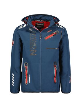 Geographical Norway Geographical Norway Kurtka softshell WY2001H/GN/Navy / Red Granatowy Regular Fit