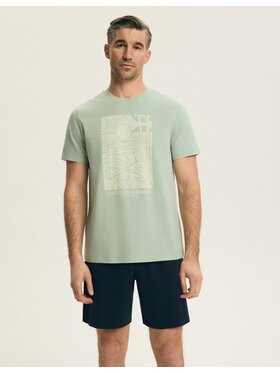 Henderson Henderson Piżama 44503 Zielony Regular Fit