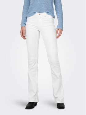 ONLY ONLY Παντελόνι γυναικείο 15313015 Λευκό Flare Fit